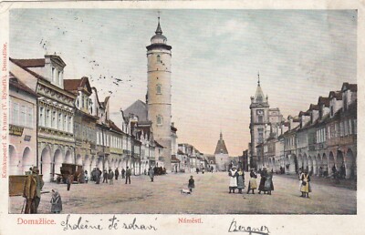Domazlice Taus AK uralt Namesti Marktplatz Kirche Tschechien Ceska 2502137