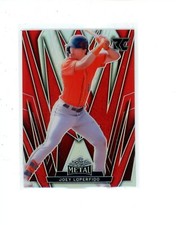 2024 Leaf Metal Baseball Red #78 Joey Loperfido Rookie RC #d 4/25