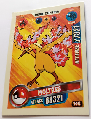 CARD POKEMON EX #217 MOLTRES 2023 Kanto PERU South America Edition
