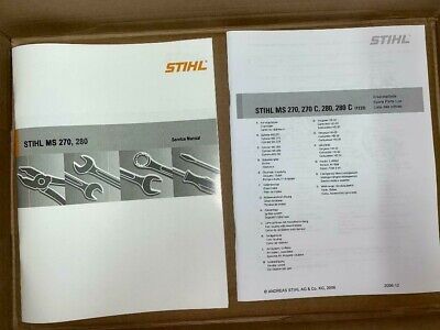 Details about  / MS 270 280 MS270 MS280 Stihl Chainsaw Service Workshop Repair /& Parts Manual