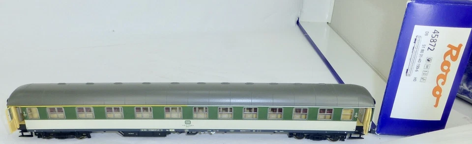 Schnellzugwagen ABüm 232 Türen öffnen DB Ep4 Roco 45872 H0 1:87 µ