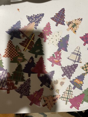 25 Stampin Up CHRISTMAS TREE Holiday Pine Punches Paper Punchies Cuts