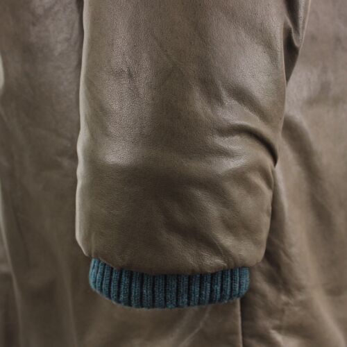 Hettabretz NWD 100% Kidskin Leather Hooded Jacket Size 50 (~ XL US) In Green - Picture 3 of 19