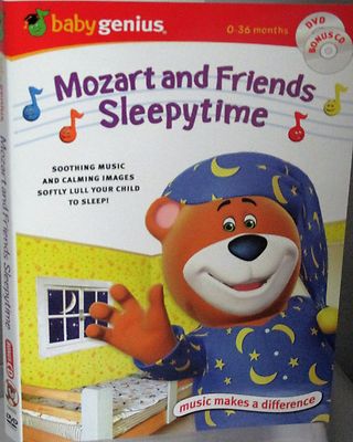 Baby Genius DVD&CD NEW Mozart & Friends Sleepytime Calming Bedtime