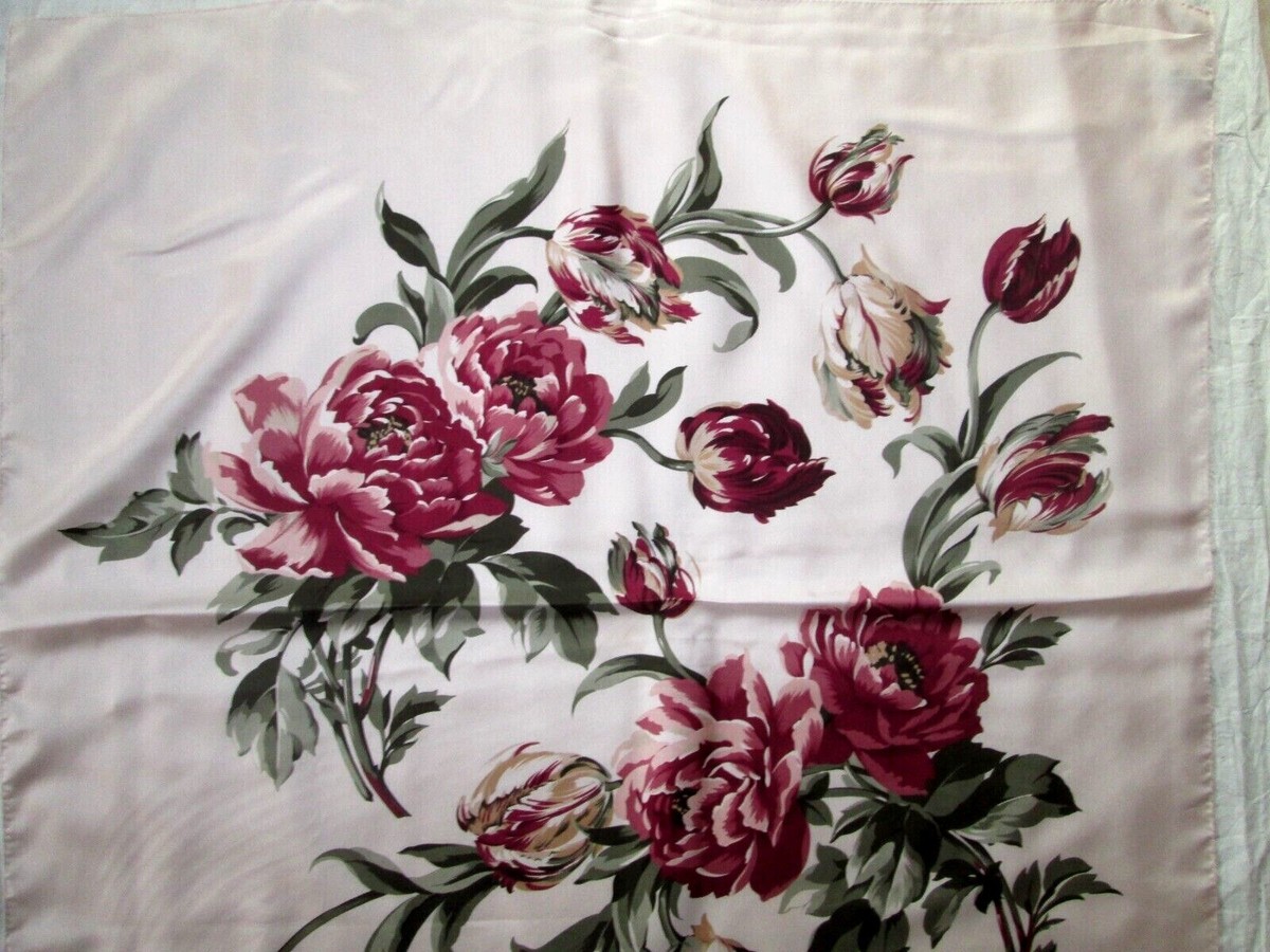 Foulard Vintage Ann Taylor En Soie 100% - Noir, Dimensions 43 X 45 Cm, Tour De Cou En Mousseline