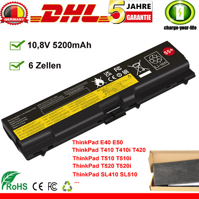 Laptop Akku für Lenovo ThinkPad T410 T420 T510 T520 W510 W520 SL410 SL510 L510