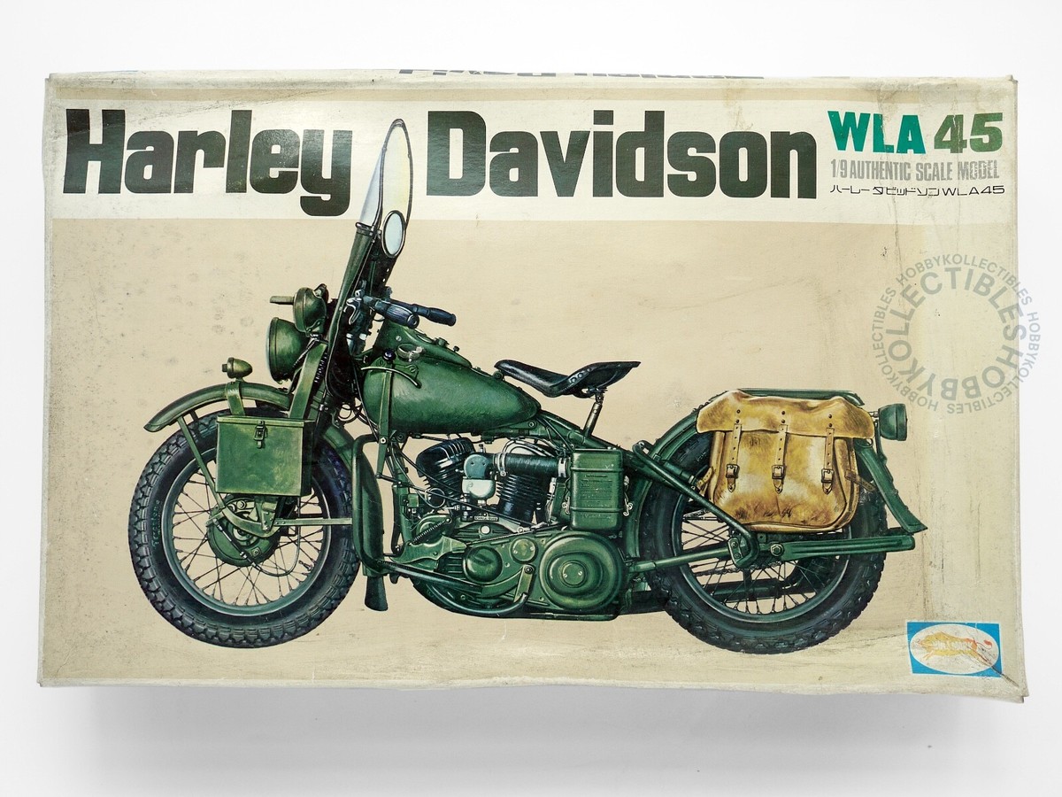 Bullmark 1/9 Harley Davidson WLA 45 Military Motorcycle Army