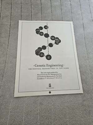 FPOT123 MAGAZINE ADVERT 11X8'' OMD : GENETIC ENGINEERING.