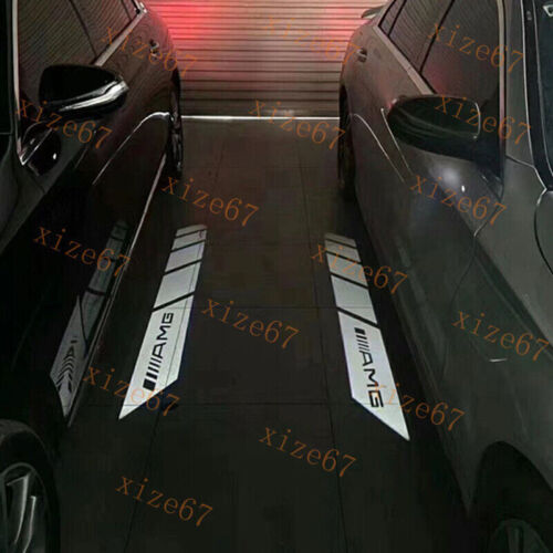 2pc Car Shelby Emblem LED View Mirror Puddle Lights for MB AMG A B C E S GLB GLC - Picture 9 of 9