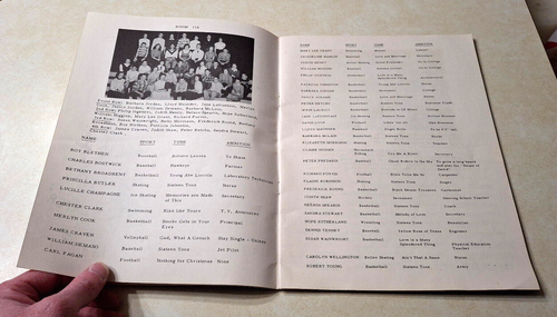 Blue and White 1956 Bangor Maine ME Junior High School Yearbook Vintage History - Picture 7 of 16