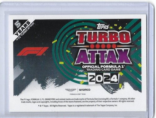 2024 Topps F1 Turbo Attax Formula 1 - Schumacher, Verstappen, Leclerc, Alonso - Picture 101 of 101