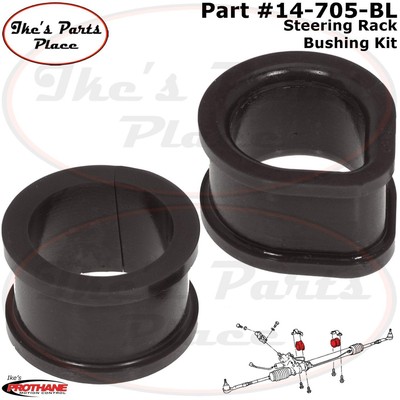 Prothane 18-702-BL Black Steering Rack Bushing Kit