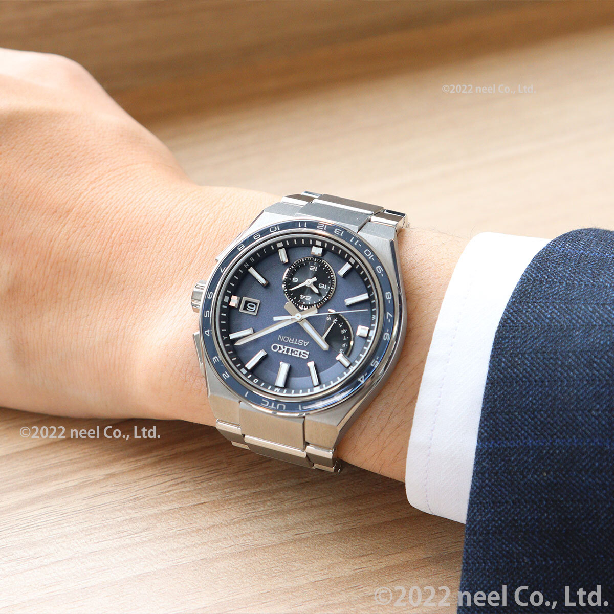 SEIKO Astron SBXY037 Blue Titanium Radio Solar Men's Watch SEIKO Astron SBXY037 Blue Titanium Radio Solar Men's Watch