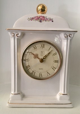 PS PORCELAIN MANTLE QUARTZ CLOCK Vintage Collectible - Limited Edition ...