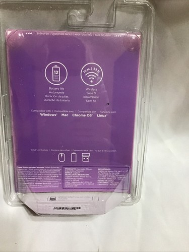Logitech (M317c) Wireless Mouse Purple - Picture 3 of 4