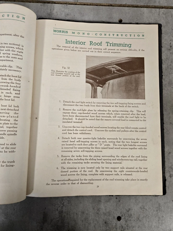 Morris Ten Series M Mono Construction Factory Manual 1947 - Image 4 of 4