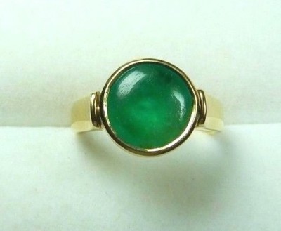 Colombian Emerald & Diamond Reversible Ring 2.72 TCW 18K Gold Size 7 Fine Muzo 