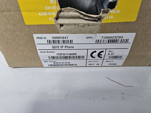 Mitel 5312 Telefon IP ( 5312 5005847 ) NOB - Zdjęcie 2 z 4