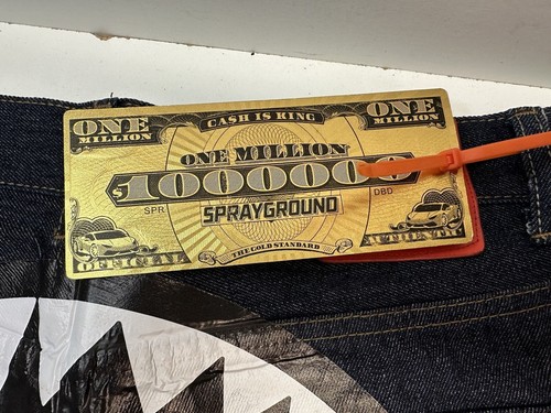 SPRAYGROUND JEANS SUPER RARE CRUCHY NOS W TAGS! 36x32 - Picture 3 of 19