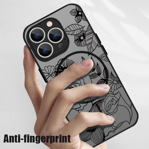 Flower Rose Black Art Phone Case Cover Skin for Apple iPhone 16 Plus Pro Max - 第 9/20 張圖片