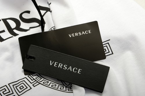 Versace Men's White Short Sleeve White Medusa Logo Print T-Shirt US 2XL IT 56 - 第 6/6 張圖片