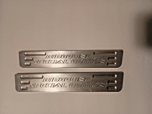 2 Honda "RIDGELINE" Special Edition Emblems