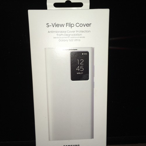 S-View Flip Cover for Galaxy S22 Ultra by Samsung, Smart Clear View Cover - Picture 2 of 4