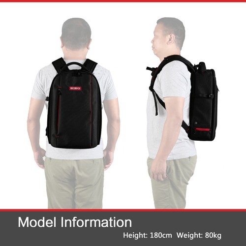 Beschoi DSLR Kamera Rucksack Wasserdichte Kameratasche für Sony Canon Nikon DSLR - Bild 8 von 14