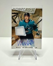 2021-22 Upper Deck Authentic Rookies Auto Jersey /99 William Eklund RC Sharks 