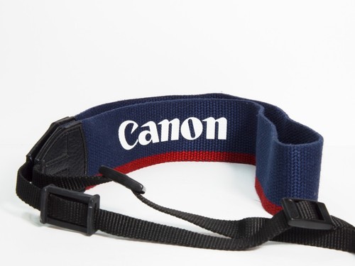 RARE VINTAGE CANON EOS Retro 70s Woven Wide Retro Hippie SLR Camera Neck Strap