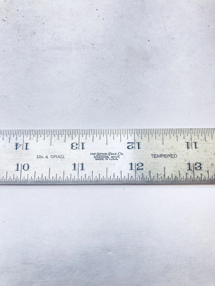 Juego combinado de reglas de hoja Lufkin 2504 4R 24" con cabeza cuadrada sin marca Foto 3 de 4