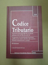 CODICE TRIBUTARIO - a cura di Gianni De Luca - 2000