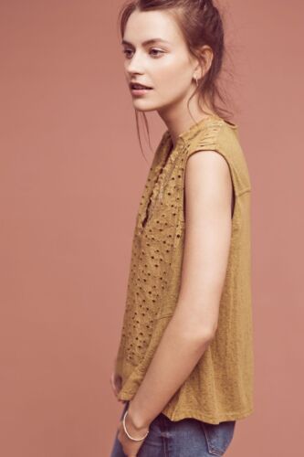 Brand New ANTHROPOLOGIE Akemi Kin Gold Cadiz Top - Picture 3 of 8