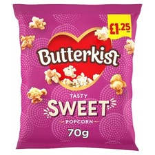 15x Butterkist Cinema Sweet Popcorn 70g