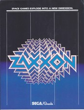 1982 Sega / Gremlin Zaxxon Video Spiel Anzeige Broschüre