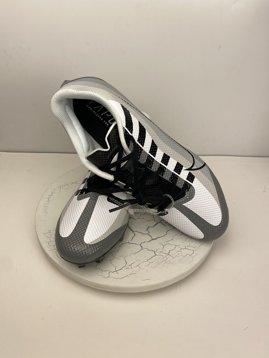 Nike Vapor Edge Speed 360 Football Cleats Black Grey White DQ5110 Mens 12 NEW Nike Vapor Edge Speed 360 Dark Smoke Gray Football  main image 4