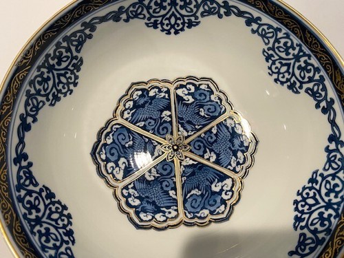 Asian Bowl Imari Style Ink Signed 10" x 4" - Picture 4 of 8