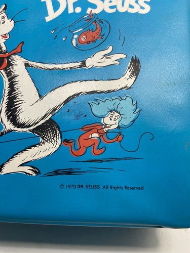 RARE ORIGINAL 1970 WORLD OF DR SEUSS VINYL LUNCH BOX ALADDIN VINTAGE NO THERMOS - Picture 7 of 10