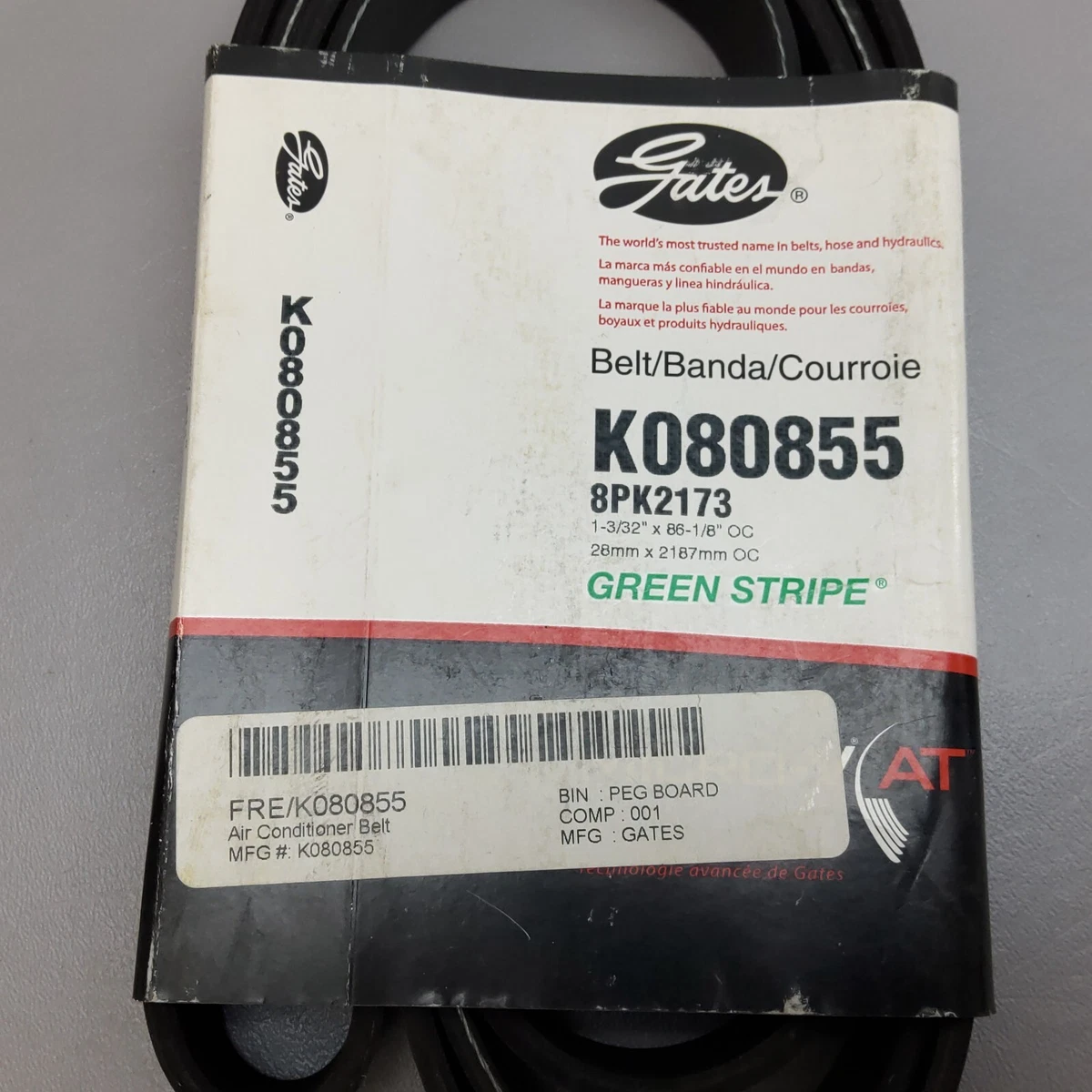 Gates K080855 / 8PK2173 28mm X 2187mm Serpentine Drive Belt | eBay 