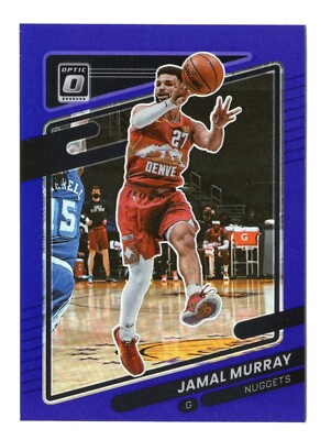2021-22 Donruss Optic JAMAL MURRAY Purple Prizm Denver Nuggets #43 