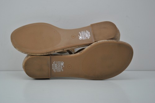 Womens Wanted Bonita Flip Flops Sandals Size 6 Brown Tan Gold Snakeskin Print - Picture 7 of 7