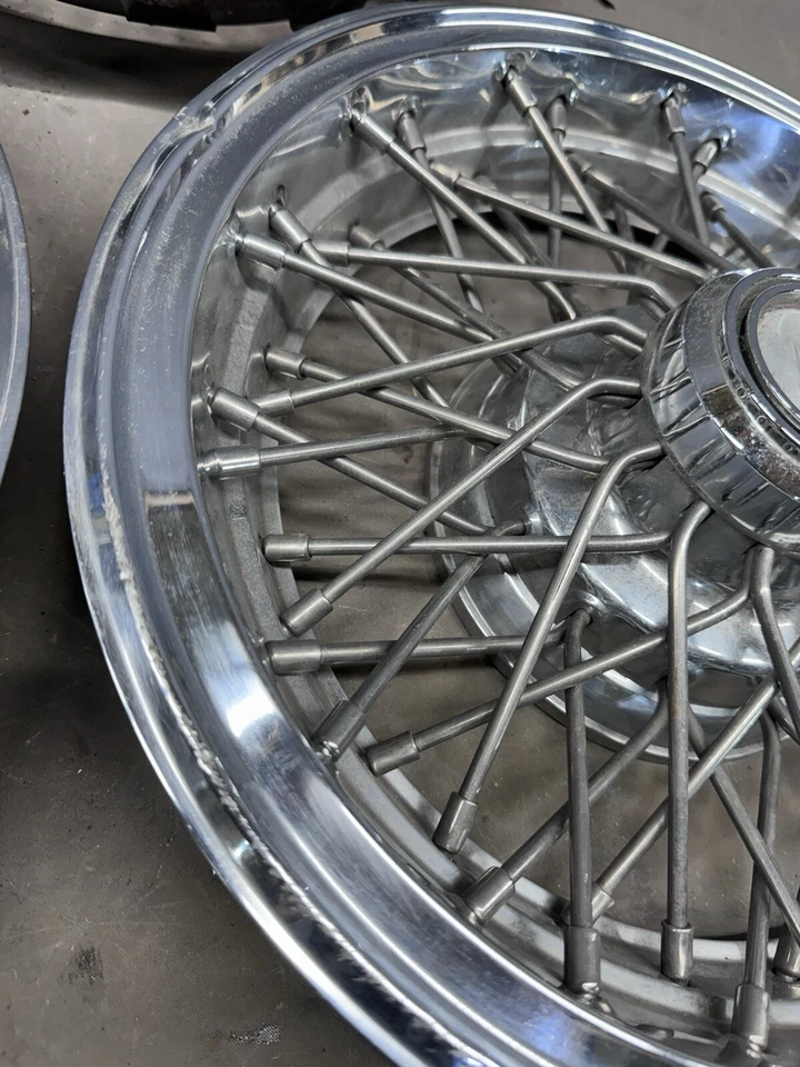 Chevy Monte Carlo 1978 1979 1980 tapacubos de alambre de 14" cubiertas de rueda tapacubos El Camino Foto 4 de 4