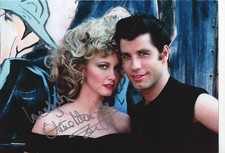 OLIVIA NEWTON-JOHN Signed 12x8 Photo GREASE COA
