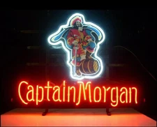 20"x16" Captain Morgan Original Spiced Rum Neon Sign Lamp Light Man Cave Beer JY