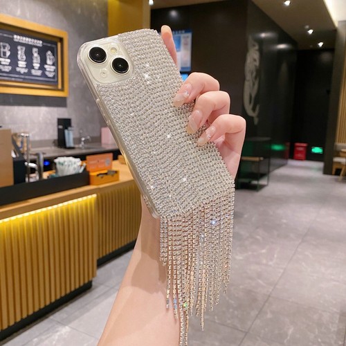 Bling Luxury Tassels Diamond Phone Case For iPhone 16 15 14 13 12 11 Pro Max - 第 7/19 張圖片