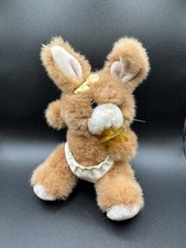 Vintage 7  Russ Berrie Machine Washable Buckie Bunny W/ Pacifier Not Washed