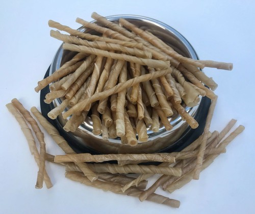 Rawhide Dog Chews Twist Sticks Treat Retrievers Rolls Natural Beef Chicken - Picture 4 of 10