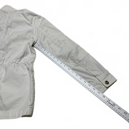 GAP Women's Size Medium Off White Lightweight Utility Jacket Cotton - Picture 10 of 15
