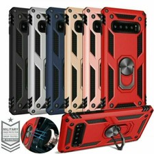 Military Armor Case For Samsung S25 Ultra S24 S23 S22 Magnetic Ring Holder Cover