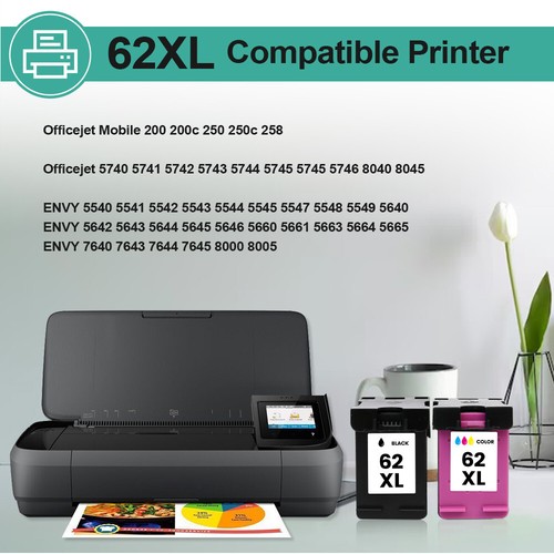 62XL 63XL 64XL 65XL 67XL Repalcement do wkładów atramentowych HP Czarny i kolorowy zestaw - Zdjęcie 2 z 6